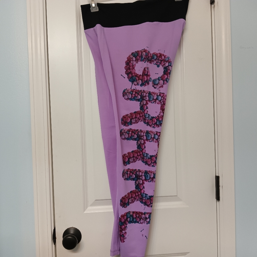 Purple, GRRRL, Size Camryn/Kim, next level, high waisted leggings.